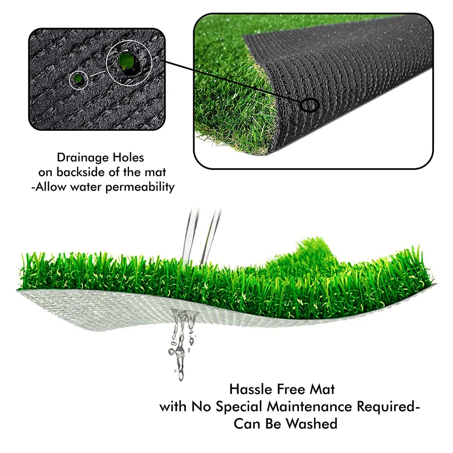 Artificial Grass Turf Roll 25mm (2x5 ft) – Indoor/Outdoor Multipurpose Mat – image 2