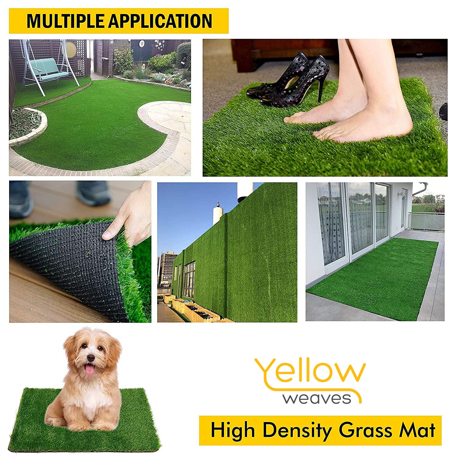 Artificial Grass Turf Roll 25mm (2x5 ft) – Indoor/Outdoor Multipurpose Mat – image 4